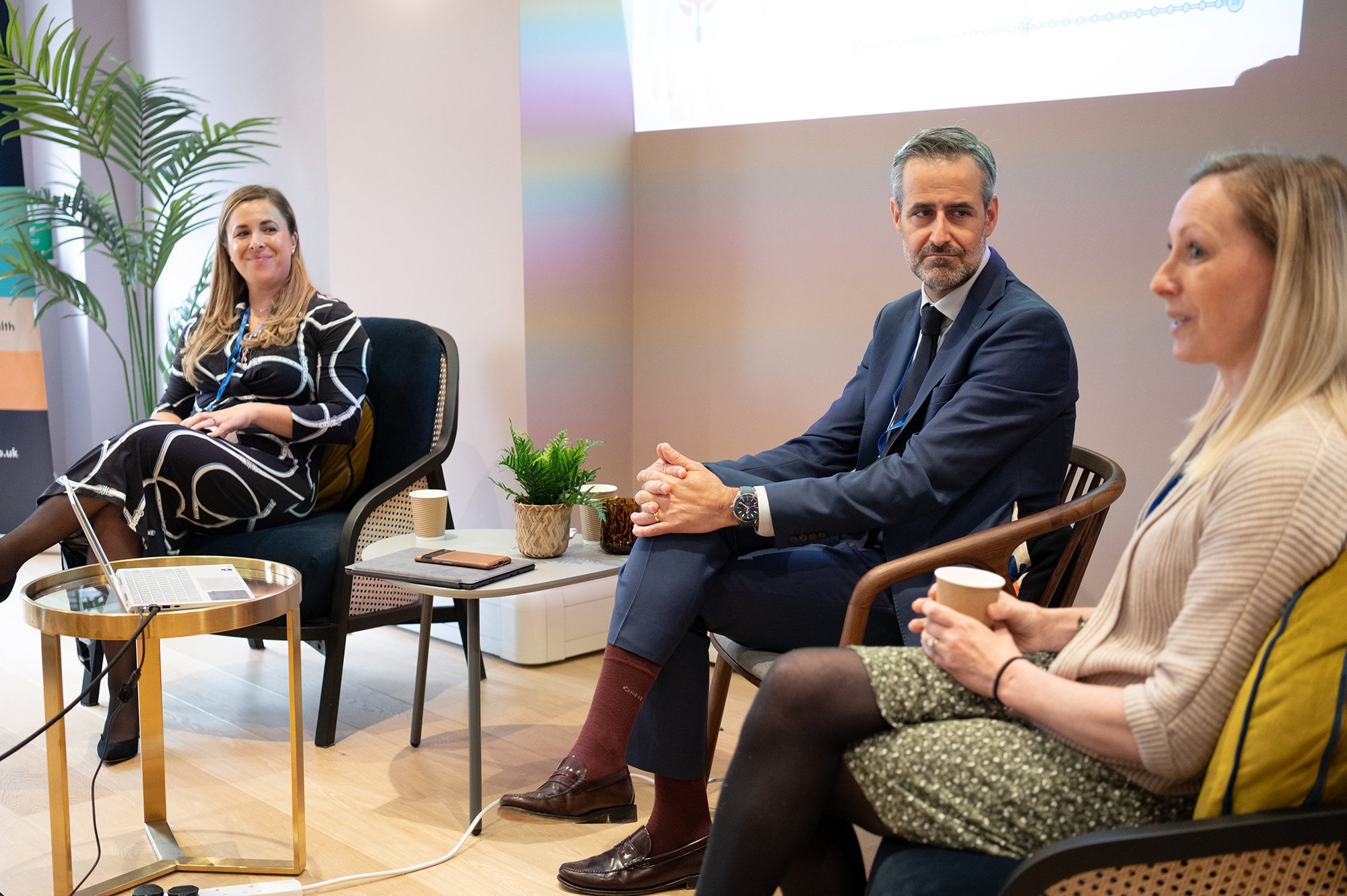 A manager sharing insights about experiences with Smart About Health